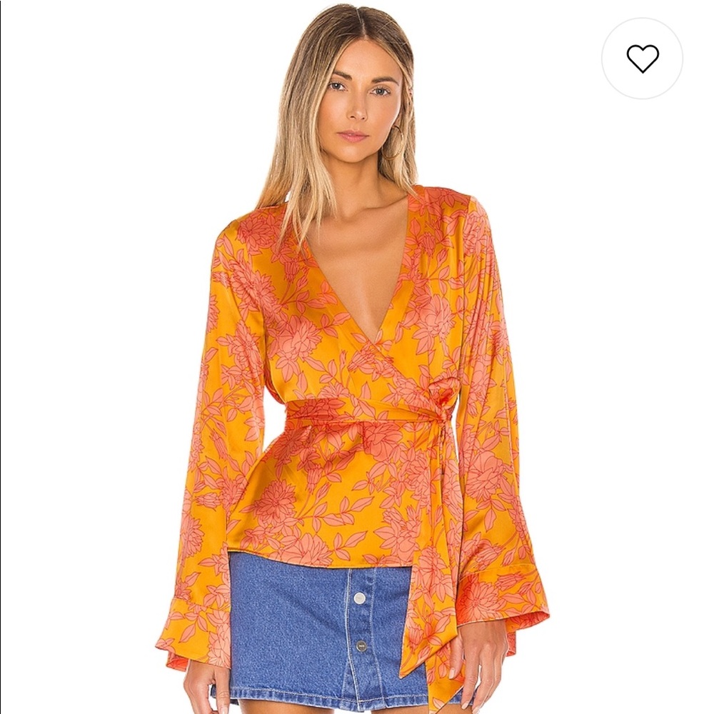 Privacy Please- Linnea Top in Marigold Ana Floral